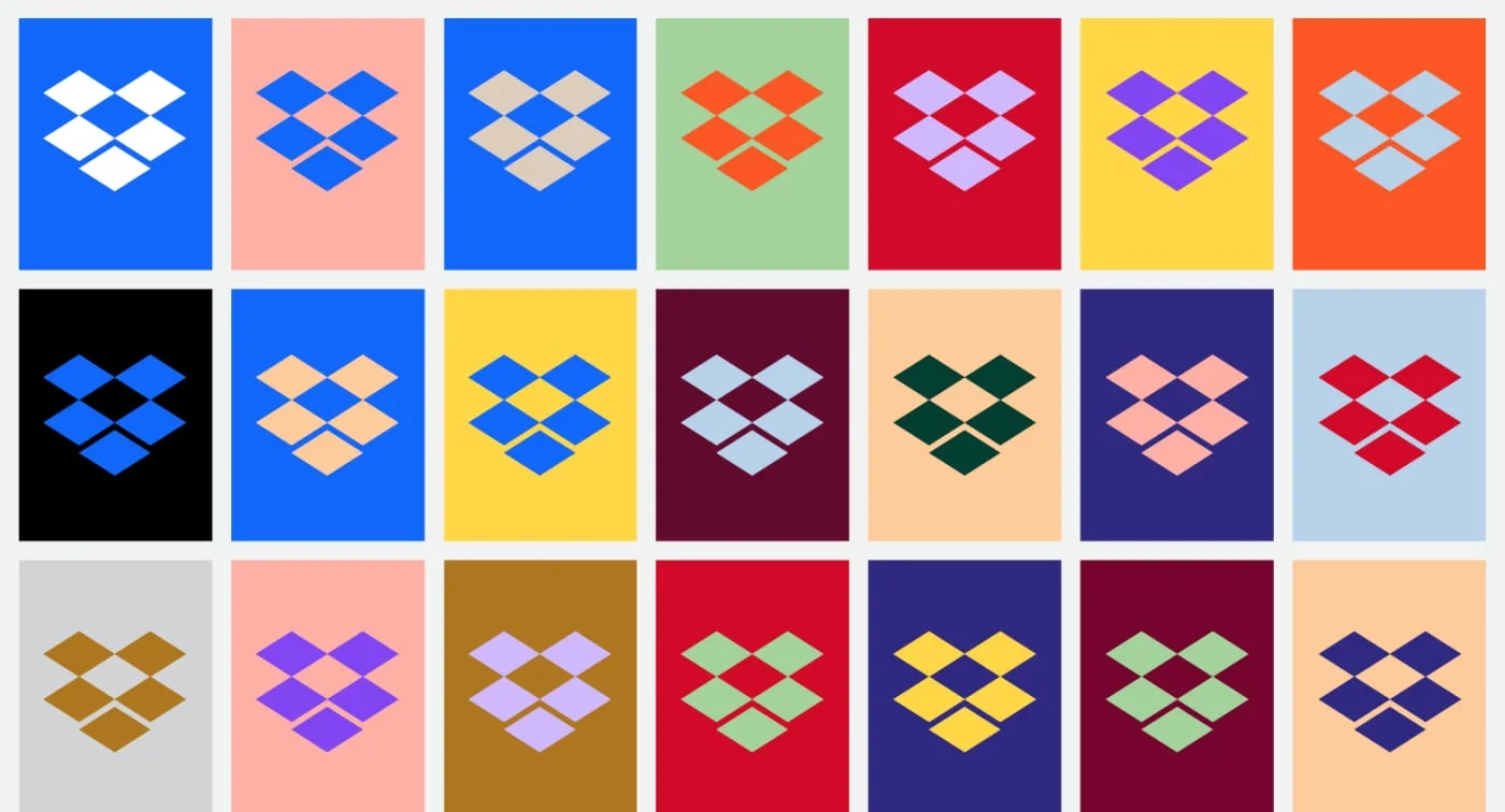 DropBox color logos