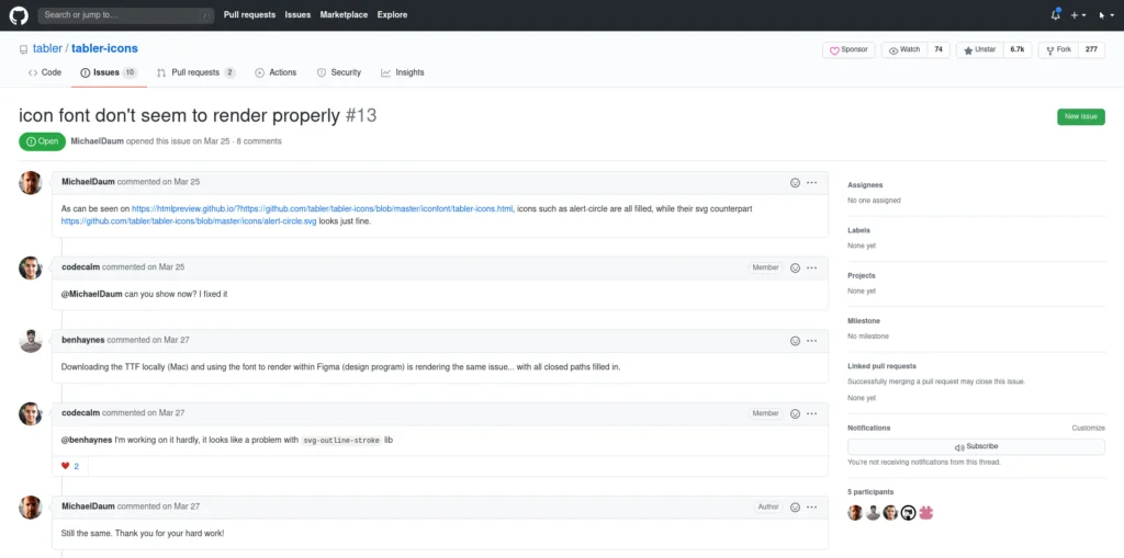 Github ticket redesign