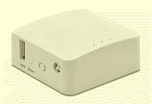 The Mango router from the left side