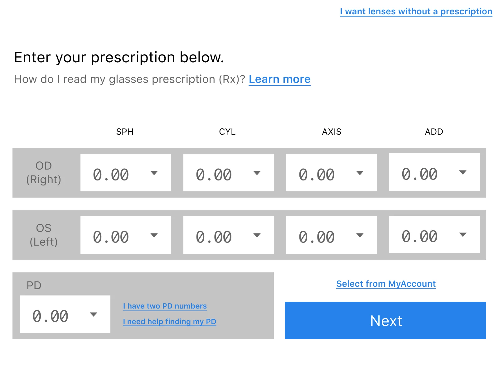 Layout UI with color