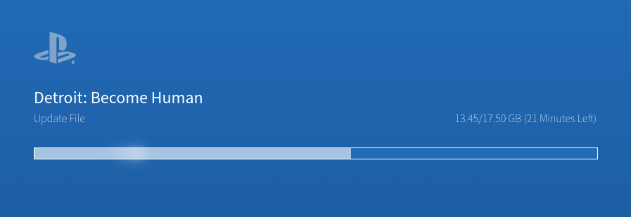 PS4 loading screen bar